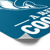 Ofishally A Reel Cool Dad Funny Fishing Lover  Poster (Hoek)