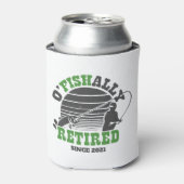 Ofishally Gepensioneerd Gevist Pensioengift Groen Blikjeskoeler (Blikje Voorkant)