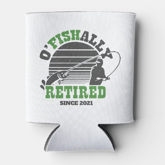 Ofishally Gepensioneerd Gevist Pensioengift Groen Blikjeskoeler (Voorkant)