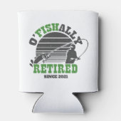 Ofishally Gepensioneerd Gevist Pensioengift Groen Blikjeskoeler (Achterkant)