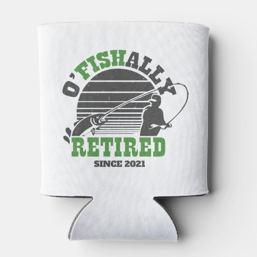 Ofishally Gepensioneerd Gevist Pensioengift Groen Blikjeskoeler (Achterkant)