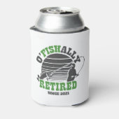 Ofishally Gepensioneerd Gevist Pensioengift Groen Blikjeskoeler (Blikje Achterkant)