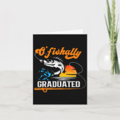 O'fishally Graduated Vissen Lover Afstuderen Part Kaart (Voorkant)