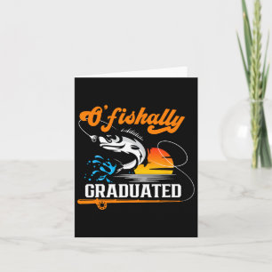 O'fishally Graduated Vissen Lover Afstuderen Part Kaart