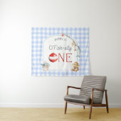 Ofishally One Birthday Personalized Banner Wandkleed (In Situ (horizontaal))