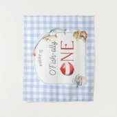 Ofishally One Birthday Personalized Banner Wandkleed (Voorkant)