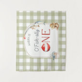 Ofishally One Birthday Personalized Banner Wandkleed (Voorkant)