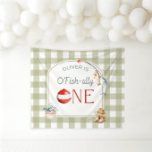 Ofishally One Birthday Personalized Banner  Wandkleed