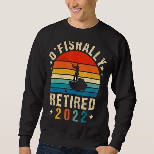 Ofishally Retired 2022 Fishing Retro Retiération D Trui (Voorkant)