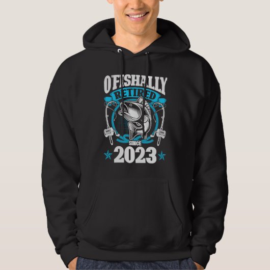 O'Fishally Retired 2023 Fishing Rod Retiring Fishe Hoodie (Voorkant)