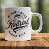 Ofishally Retired 2024 Funny Fishing Koffiemok