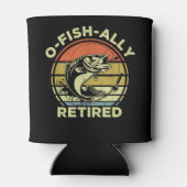 Ofishally Retired Funny Fishing Blikjeskoeler (Achterkant)