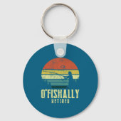 Ofishally Retired Funny Fishing Retirement  Sleutelhanger (Voorkant)