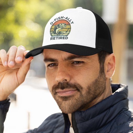 Ofishally Retired Funny Fishing Trucker Pet