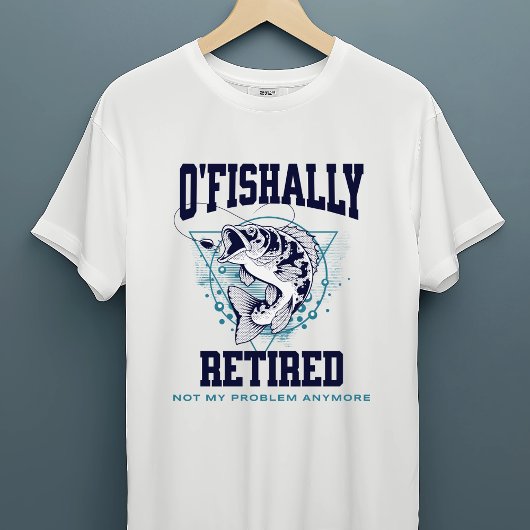"O'Fishally Retired" Grappig Gevist T-shirt