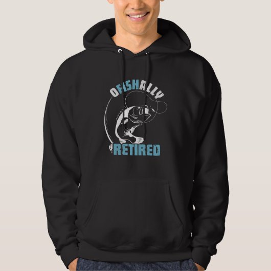 Ofishally Retired retired Senior Clothes elder age Hoodie (Voorkant)
