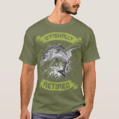 OFishAlly Retired Retirement Fly Fishing T-shirt (Voorkant)