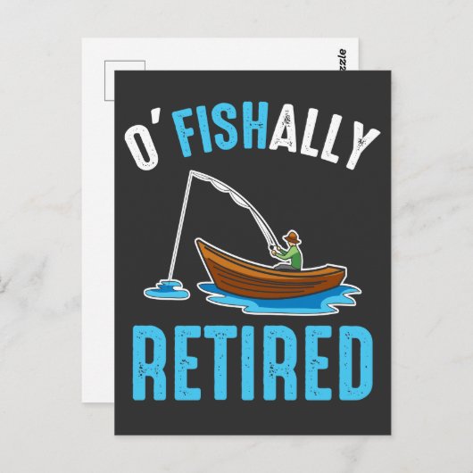 O'Fishally Revermoeally Funny Fisherman Retirement Briefkaart (Voorkant / Achterkant)