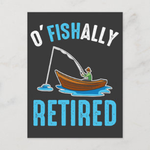 O'Fishally Revermoeally Funny Fisherman Retirement Briefkaart