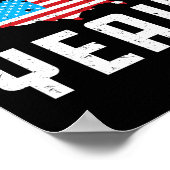 Ofjuly Amerika Ja Grappig cadeau Poster (Hoek)