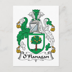 O'Flanagan Family Crest Briefkaart