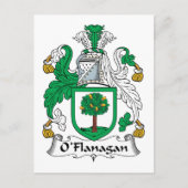 O'Flanagan Family Crest Briefkaart (Voorkant)