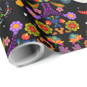 Ofrenda - Calavera Garden Wrapping Paper Cadeaupapier (Rol Hoek)