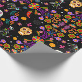 Ofrenda - Calavera Garden Wrapping Paper Cadeaupapier (Hoek)