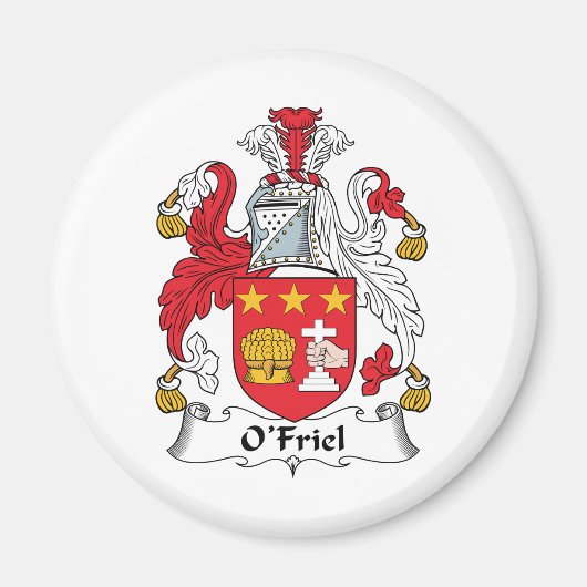 O'Friel Family Crest Magneet (Voorkant)