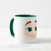 oft crush smile – sweet blue eyed emoji mok (Voorkant links)