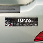 OFTA-Bumpersticker 1 Bumpersticker (Op auto)