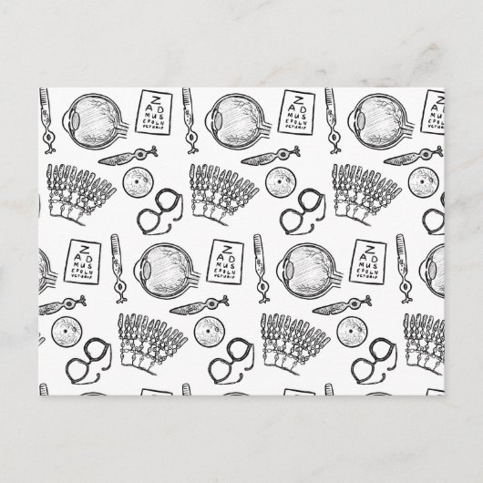 Oftalmologie Schetsen Briefkaart (Voorkant)