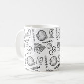 Oftalmologie Schetsen Koffiemok (Voorkant links)