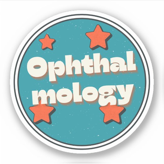 Oftalmologie Sticker (Voorkant)