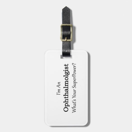 Oftalmoloog Bagagelabel (Voorkant verticaal)