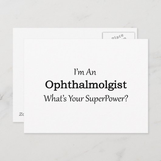 Oftalmoloog Briefkaart (Voorkant / Achterkant)
