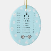 Oftalmoloog, Eye Specialist kerstversiering Keramisch Ornament (Rechts)