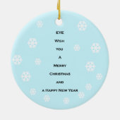 Oftalmoloog, Eye Specialist kerstversiering Keramisch Ornament (Achterkant)