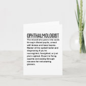 Oftalmoloog Kaart (Voorkant)