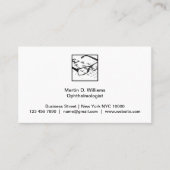 Oftalmoloog Medische Visitekaartjes (Voorkant)