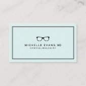 Oftalmoloog Mint Green Visitekaartjes (Voorkant)