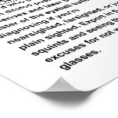 Oftalmoloog Poster (Hoek)