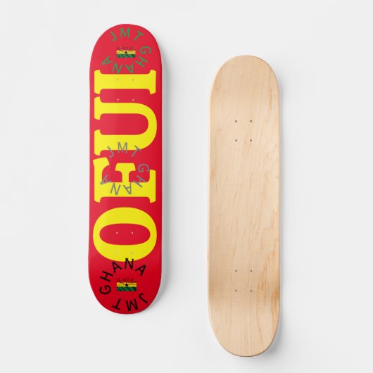 OFUI JMT GHANA 7 3/4 "Skateboard Deck Persoonlijk Skateboard (Voorkant)