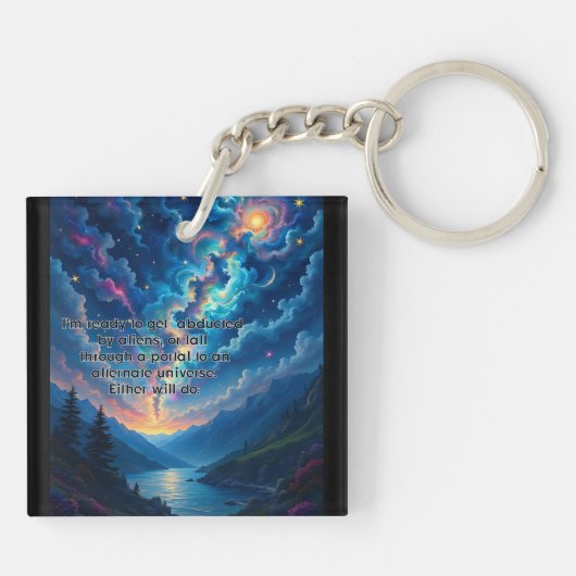 Ofwel zullen ze het doen sleutelhanger (Achterkant)