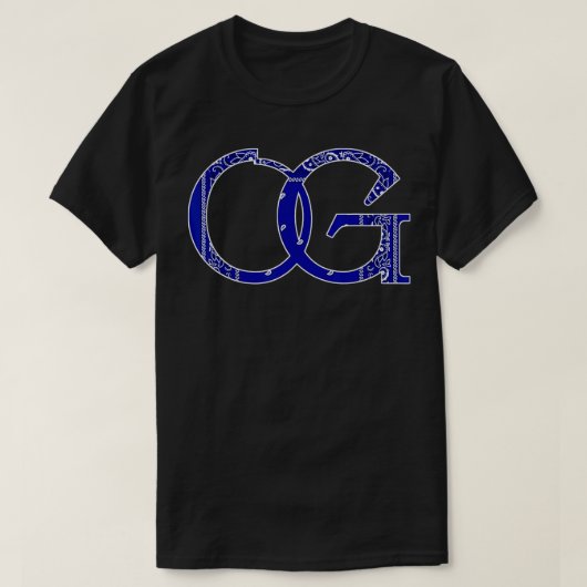 OG Blue bandana print Mens Original Gangster Long  T-shirt (Design voorkant)