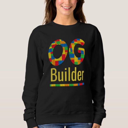 OG Bouwer Brick Master Bouwer Block Trui (Voorkant)