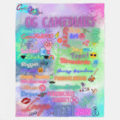 OG Camedian Fleece Deken (Voorkant)