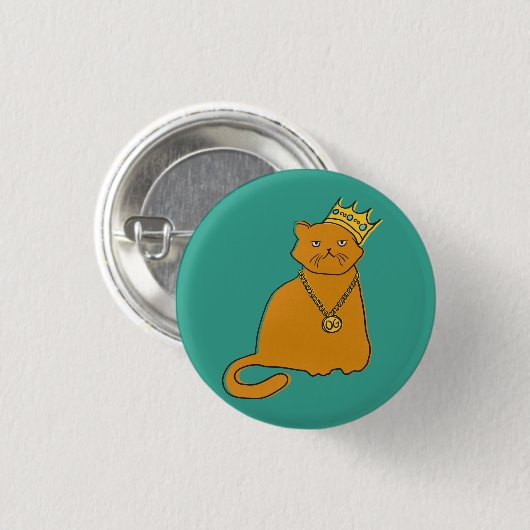 OG Cat King Ronde Button 3,2 Cm (Voorkant /achterkant)