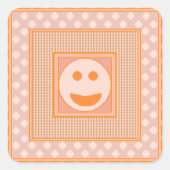 Og&G Smile Stickerblad Vierkante Sticker (Voorkant)