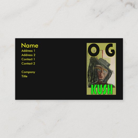 OG KUSH VISITEKAARTJE (Voorkant)